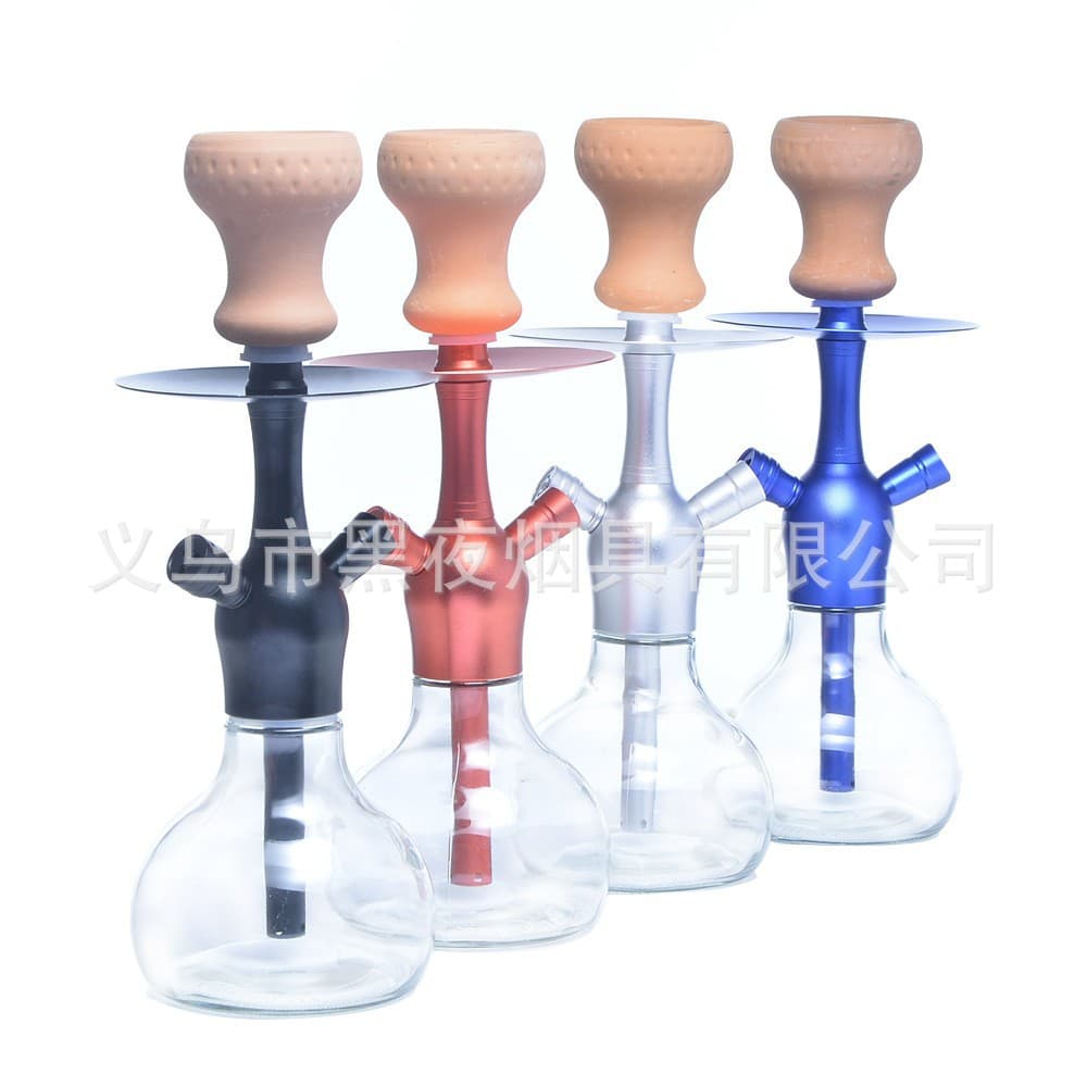 Hot-selling cross-border EU/US stock Arabic medium hookah with carrying bag, single hose set, hookah shisha factory