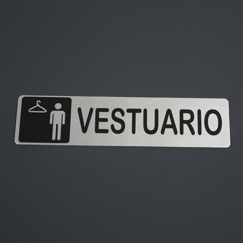Custom Metal Nameplate Stainless Steel Silk-Screen Signage Monitoring Warning Label Machine Nameplate with Logo