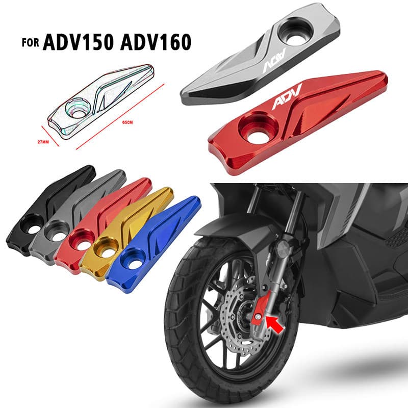 For Honda ADV160 ADV150 Modified Front Wheel ABS Sensor Protection Cover Aluminum Alloy Decorative Cover Accessories