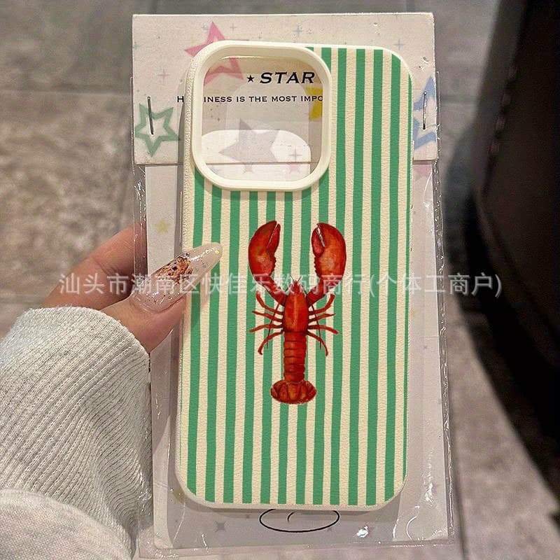 Creative Lobster Design Case Compatible with Apple 17/16 Niche iPhone 15 Pro/14/13/12/11