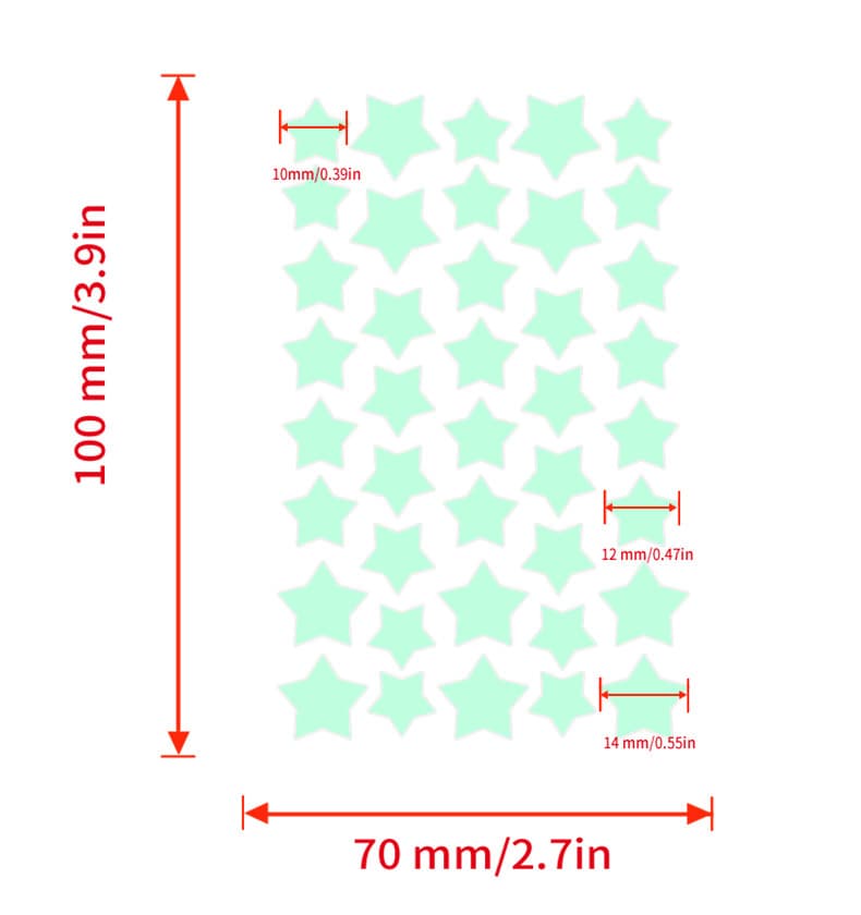 Colorful Star Stickers Cross-Border Multi-Color Heart Makeup Artificial Skin Wound Cover Concealer Chinese Bagged