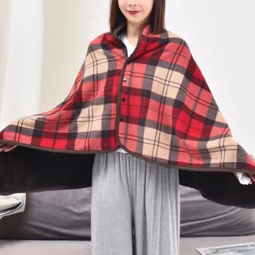 Thickened buckle shawl blanket, stylish two-in-one shawl blanket, office nap blanket, dropshipping available.