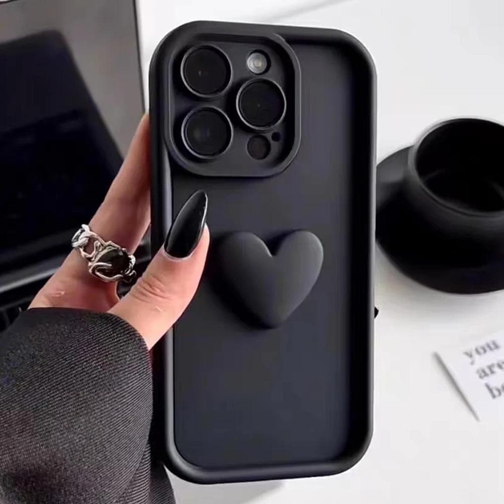 Compatible with Apple 17 Phone Case for Women iPhone 16E 3D Coffee Bear Figure 15 Pro Max Soft Case 12 Cartoon