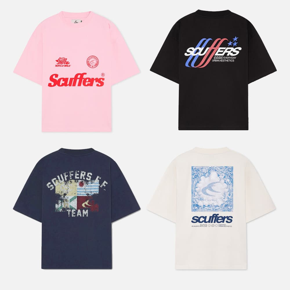 scu 26 New Unisex Spring/Summer Couple Loose BOXY Short Sleeve T-Shirt Heavyweight Pure Cotton Tee