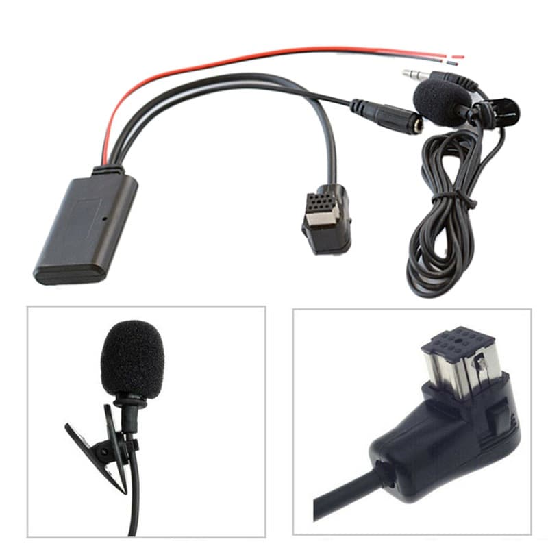 Suitable for Pioneer P99 Car Audio Bluetooth Cable Adapter Microphone Mic Aux Music Bluetooth