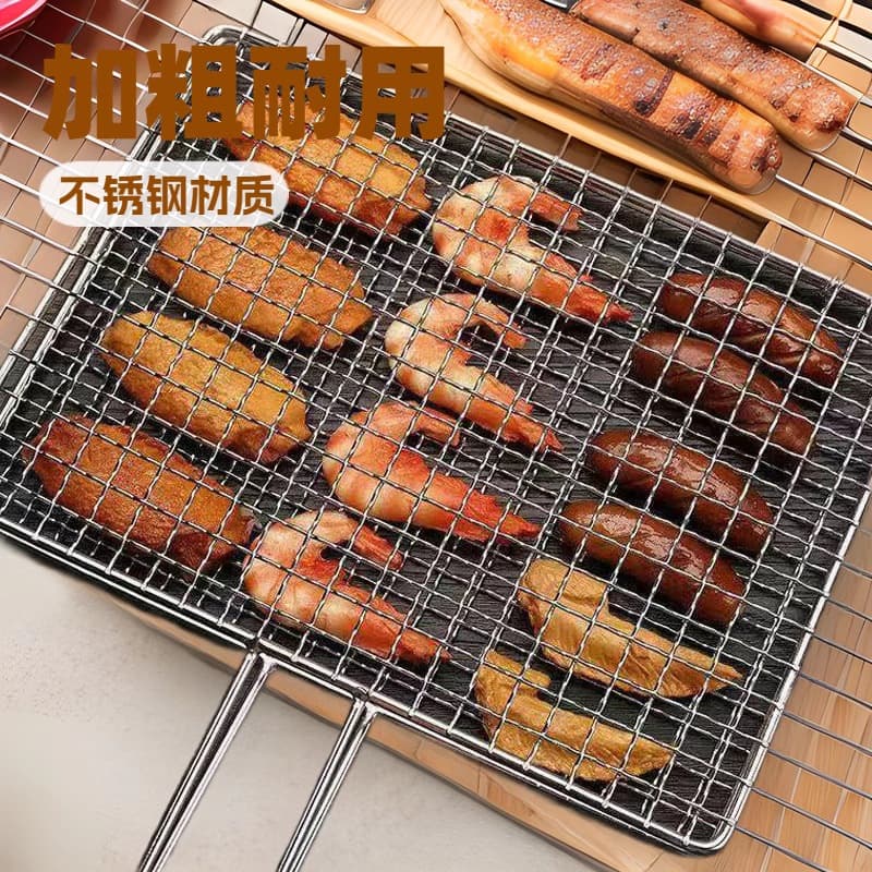 Stainless Steel Square BBQ Grill Fish Clamp Outdoor Barbecue Net Clamp Home Use BBQ Tools Fish Shaped Ironing Board Cover