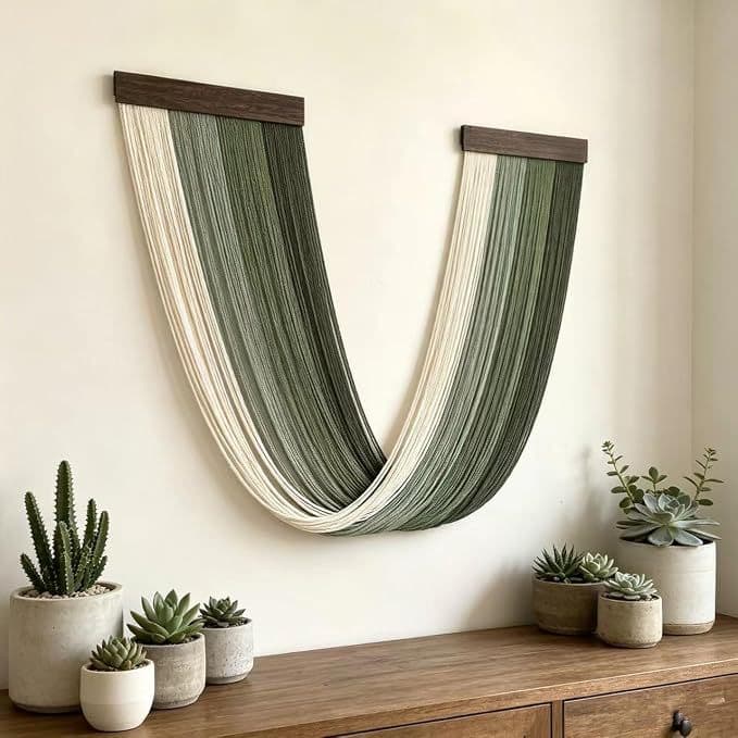 Large Tassel Wall Hanging Room Decoration Wall Art Bohemian Living Room Wall Tapestry Bedroom Wall Decor