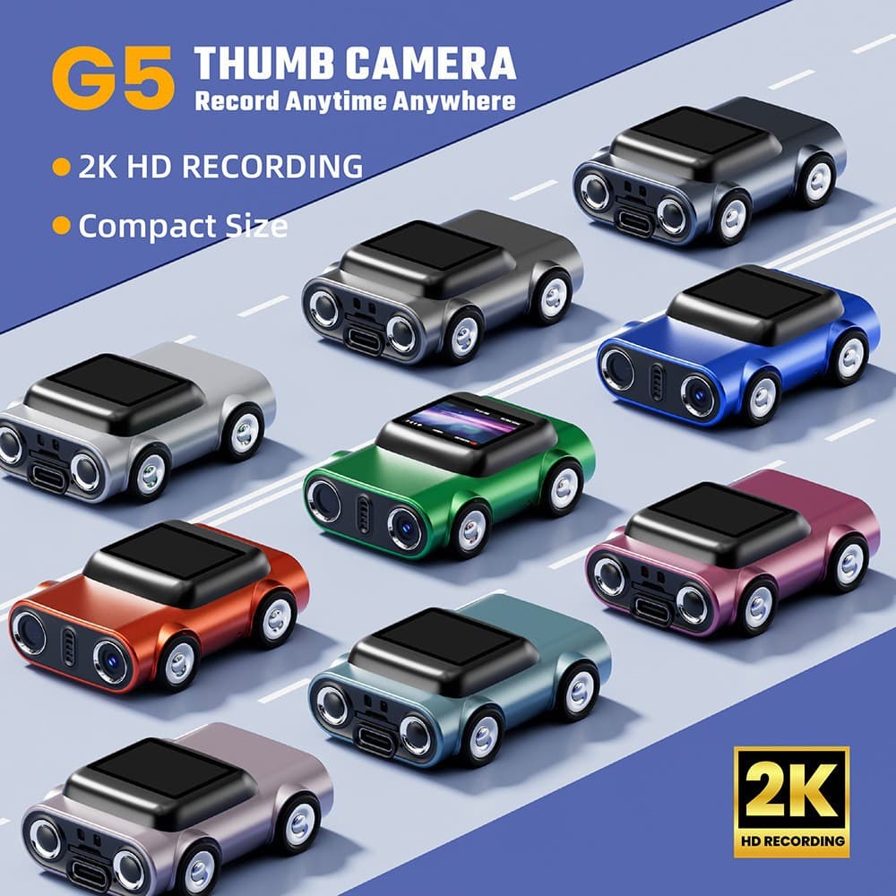 New Cross-Border G5 Thumb Camera for Students, Portable Retro Photo & Video, High-Quality Small Camera