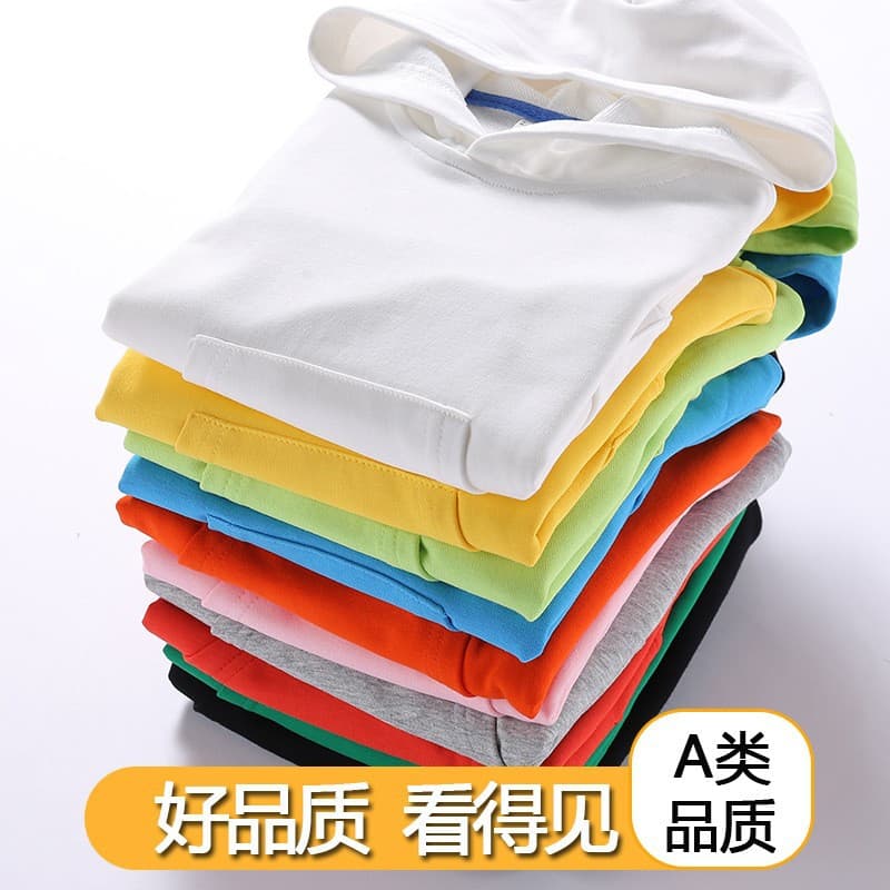 2024 Spring/Autumn Children's Sweatshirts, Solid Color Tops for Boys and Toddlers, Hooded Sweatshirts, Factory Direct Sales
