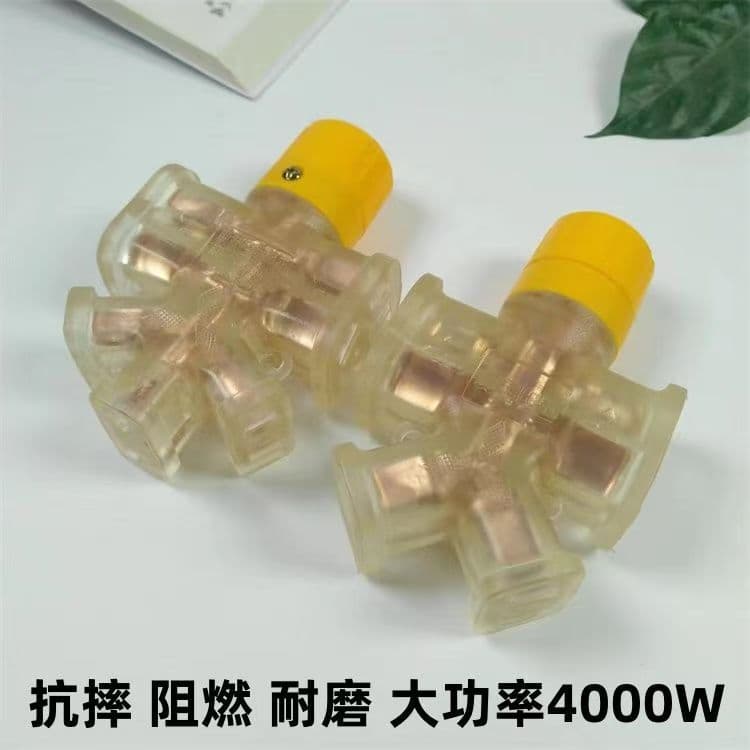 Transparent Wood Plug Frost-Proof Socket Household Construction Site Waterproof Extension Socket Board Without Cable Drop Shipping