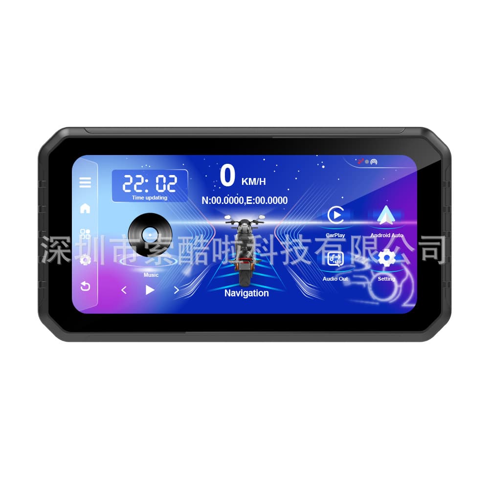 6.2-inch Motorcycle Android GPS Offline Map CarPlay Android Auto Navigation All-in-One
