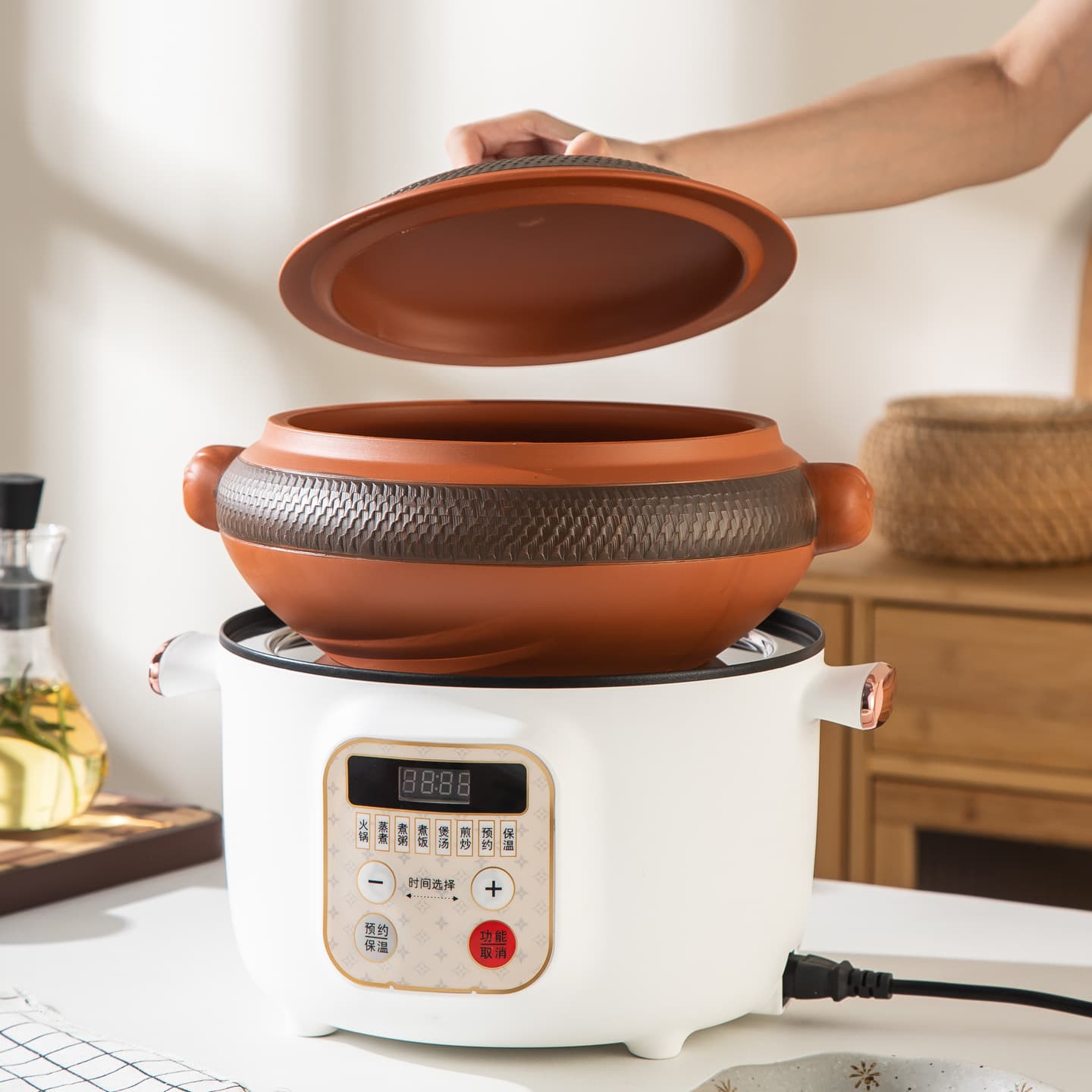 Yunnan Steamer Pot Chicken Steam Pot Zitao for Home Use, Non-Zisha Steamer Pot Commercial Sweating Steamer Set