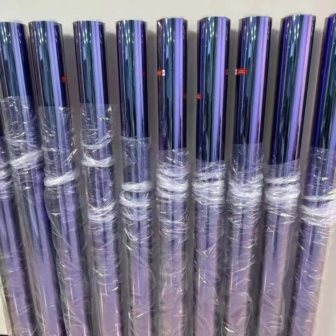 Purple Colorful Film Series High Insulation Solar Film Royal Imperial Purple Car Sunscreen and Blackout Front Screen Film Wholesale