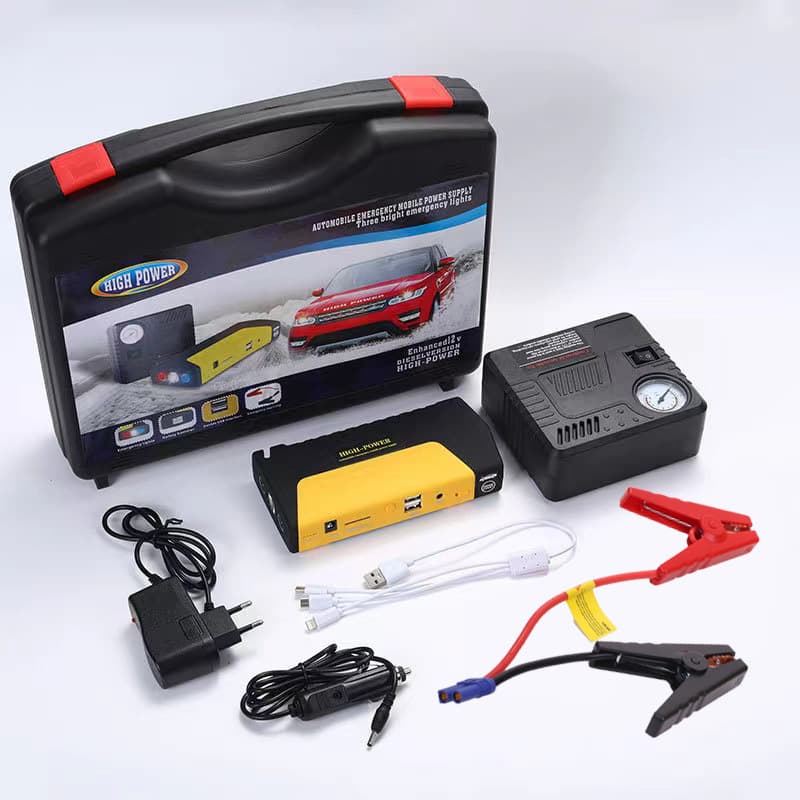 Car emergency emergency starting power supply 12v strong start-up car with electric treasure large-capacity battery ignition with air pump