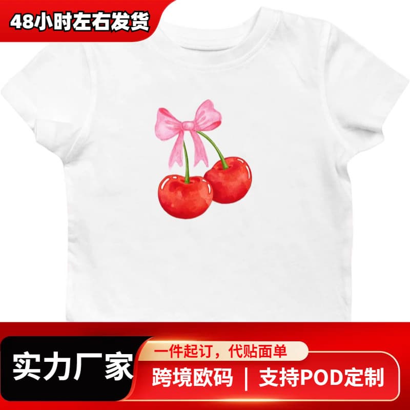 Short Sleeve Graphic T Shirts for Women Teens Y2k Bow Print