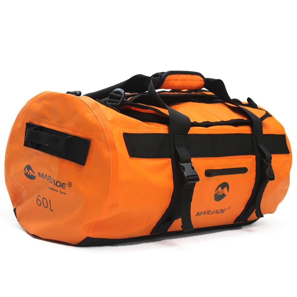 Large capacity durable outdoor handbag with zipper, waterproof, nautical travel bag, can be worn on the shoulder, available for wholesale, portable.