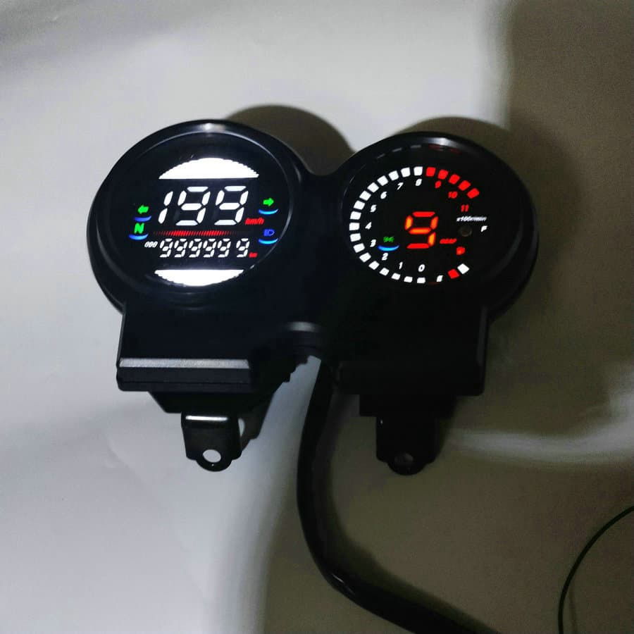 AKT motorcycle modified digital CBZ LCD odometer, exported to Mexico, South America, and Colombia.