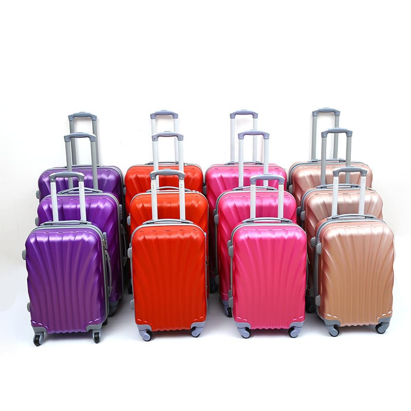 Factory wholesale ABS combination lock luggage set, student carry-on suitcase storage travel three-piece set wholesale
