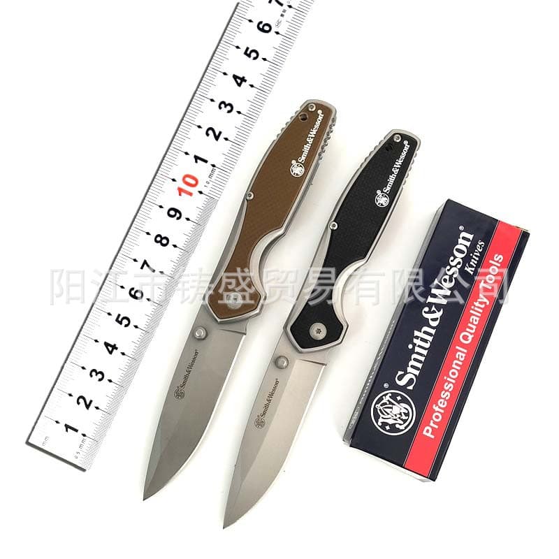 Smith 0520 Folding Knife High-Quality Portable High Hardness Camping Pocket Knife Sharp Fruit Knife