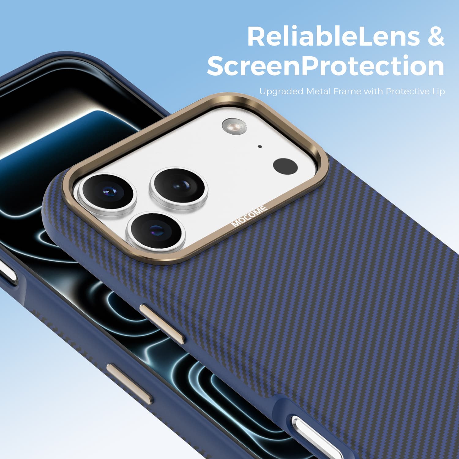 Magnetic Phone Case for iPhone 17 Pro Max, Carbon Fiber Shockproof Protective Case for iPhone 16 Pro Max, iPhone 15