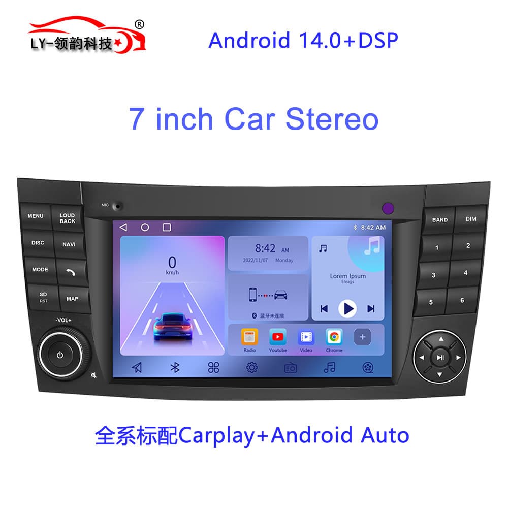 New Cross-Border Android Large Screen Navigation for 02-09 Mercedes W211 Car GPS Navigator CarPlay