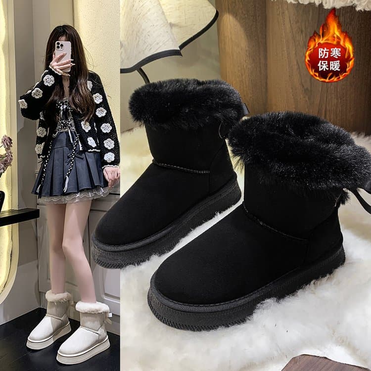 2025 New Cross-Border Trade Plus-Size Cold-Resistant Warm Fashion Snow Boots, Winter's Warm Guardian!