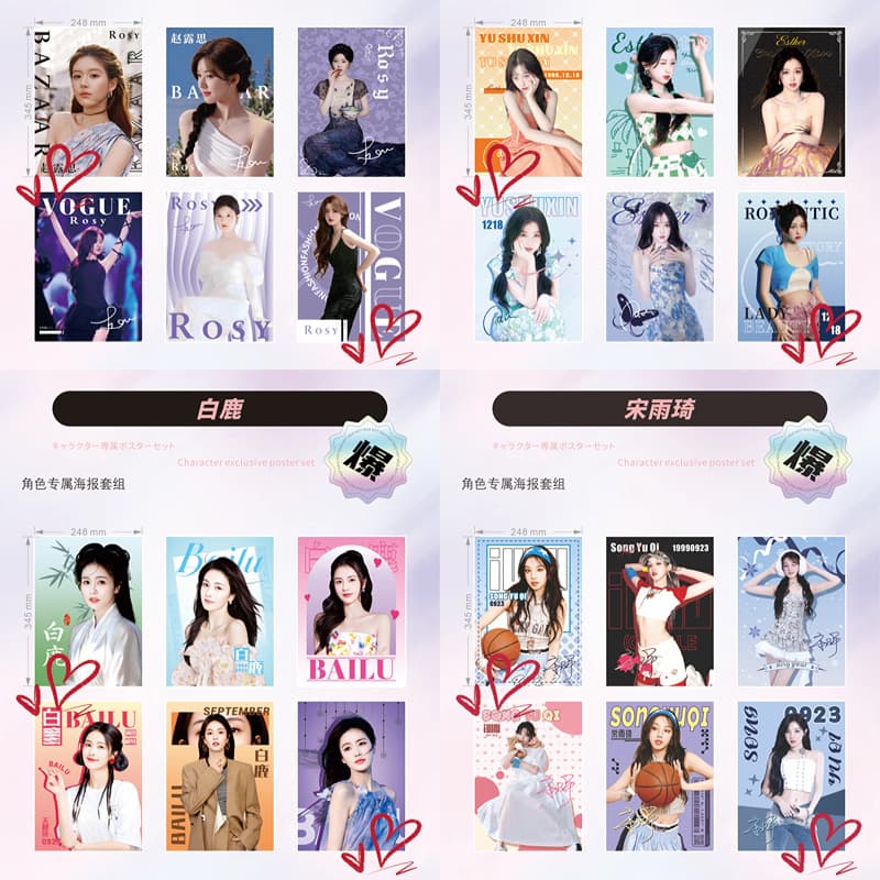 Celebrity Poster Stickers Photos Anime Cartoon Daily Deals Instant Print 2D Goods Merchandise Goddess Photo Collection