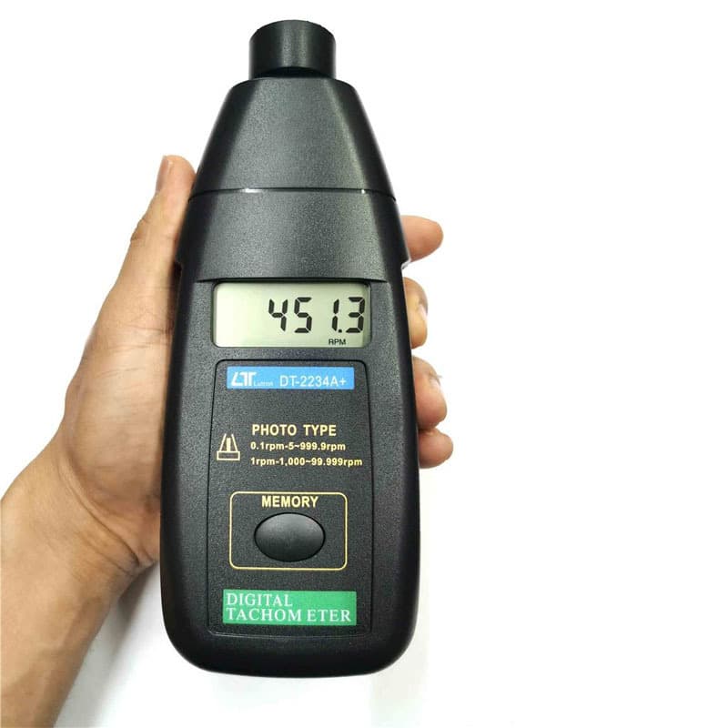 Photoelectric Tachometer DT2234 LCD Display Laser Electric Speed Tester Motor Bearing Tachometer