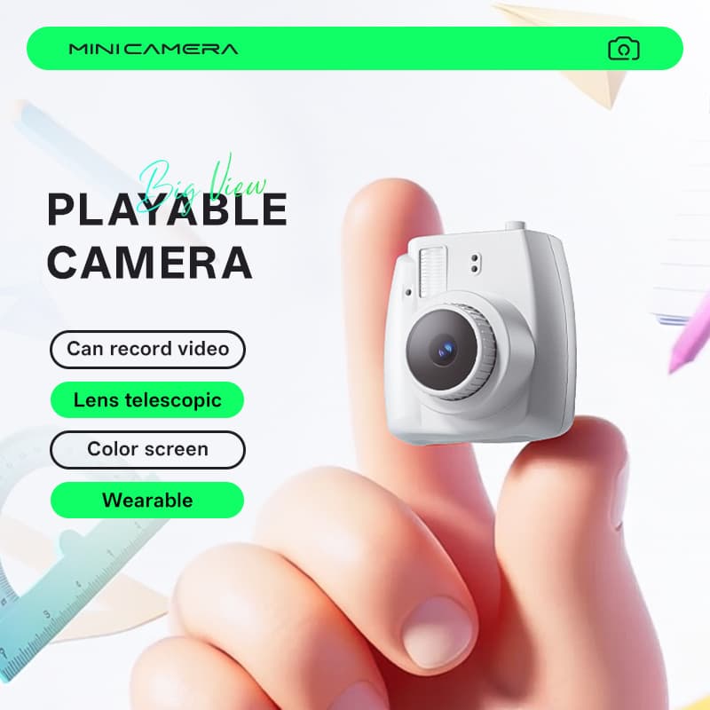 Mini Digital Camera Kids Gift CCD Camera Retro Style Filter