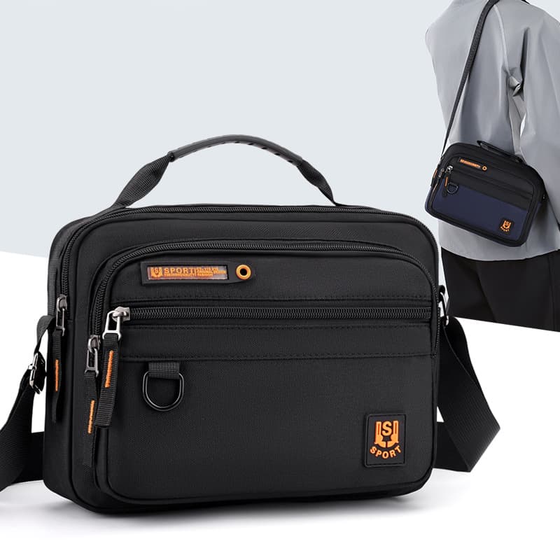 Men's bag collection wallet shoulder bag men's crossbody bag Oxford cloth small backpack small shoulder bag multi-layer business business backpack