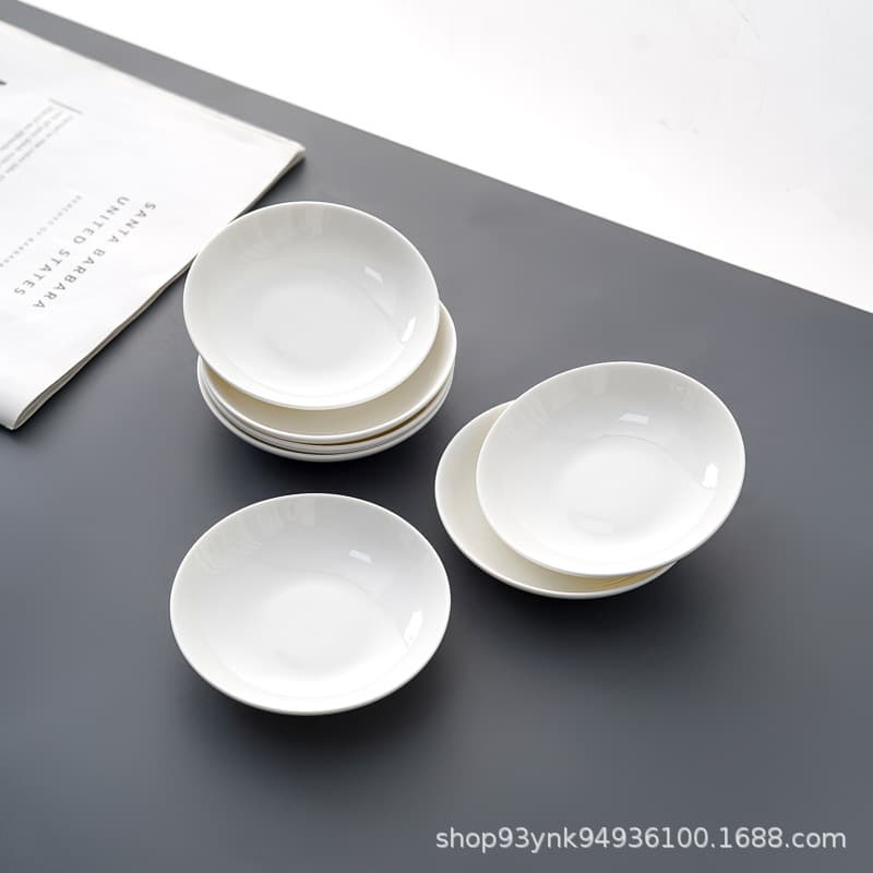 Ceramic Soy Sauce Dish Seasoning Dish Creative Small Dish Hot Pot Hotel Appetizer Sauce Dip Dish