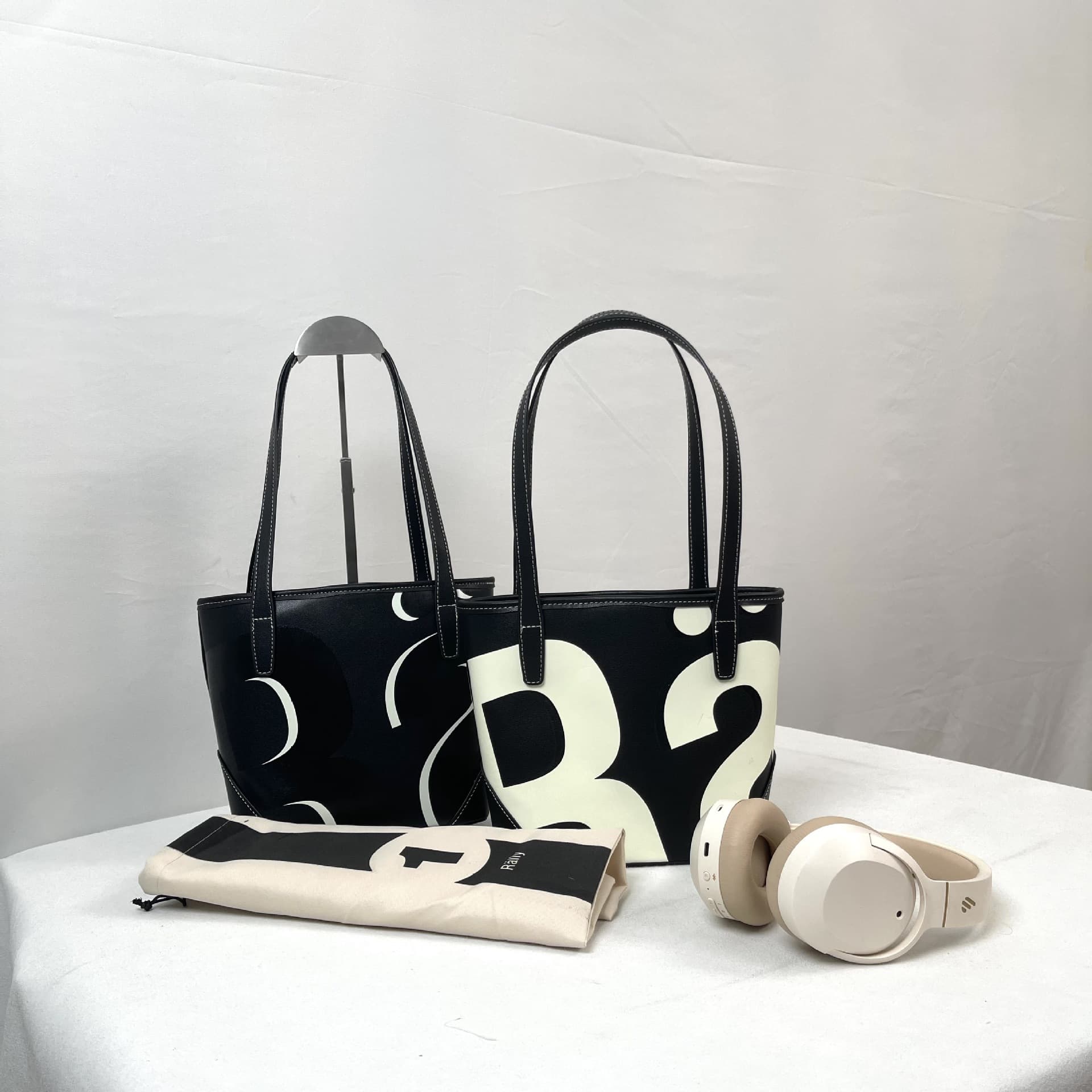 RM RALLY 2026 New Letter Print Tote Bag Women's Handbag Shoulder Bag Versatile Trendy Bag