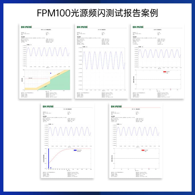 FPM100 Light Source Flicker Tester Luminaire Flicker Tester LED Tester Stroboscopic Analyzer