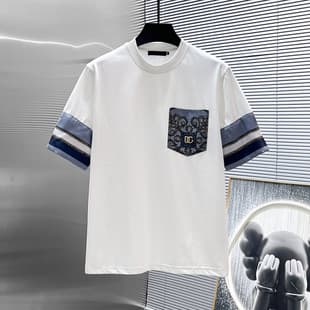 2026 Summer European Style Men's Round Neck Breathable Comfortable Casual Short Sleeve T-Shirt Simple Casual Sports Top Couple Style