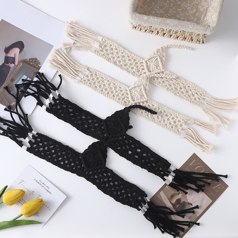 Microfiber Rattan Woven Upper PU High-Density Woven Sandal Semi-Finished Upper Material Custom Flexible Dense Woven Shoe Material