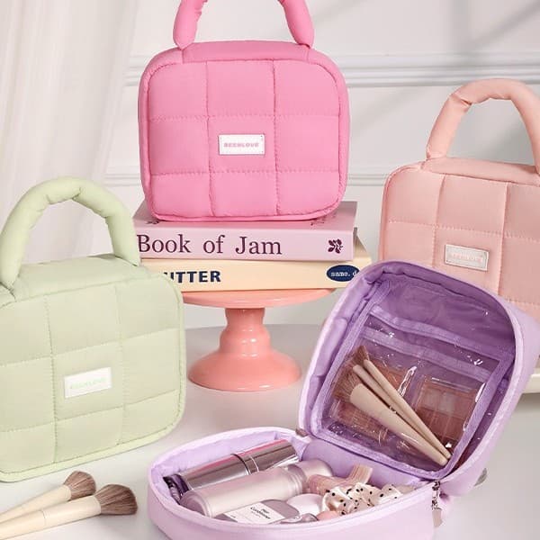 New Cosmetic Bag, Portable Waterproof Bag, Large Capacity Cosmetic Storage Bag, Portable Toiletry Bag, High-Value Bag