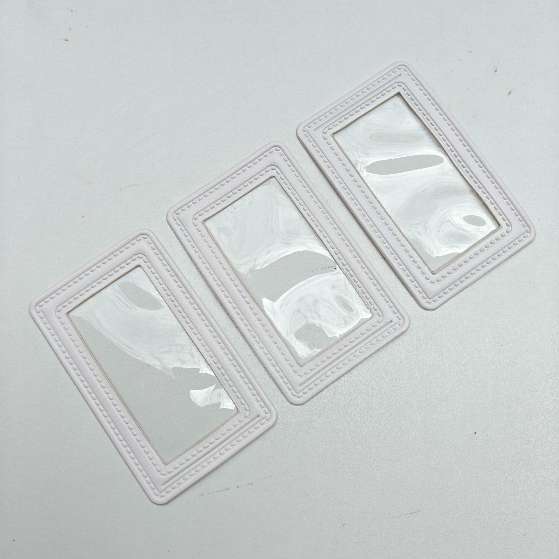 Plastic Business Card Frame PVC Luggage Business Card Frame Luggage Accessories Various Specifications Business Card Frame Production White Business Card Frame Label