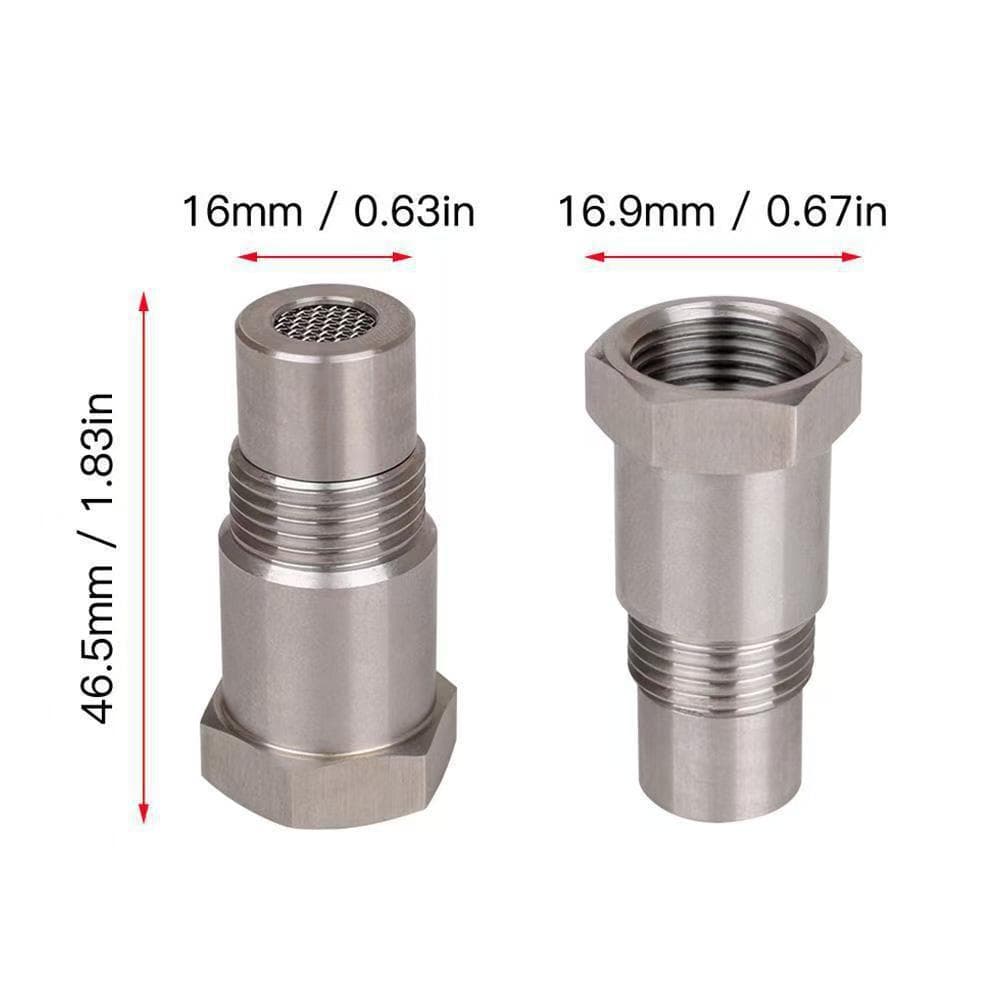 Supply M18X1.5 Automotive Oxygen Sensor Pipe Fitting Extension Adapter Filter Tube