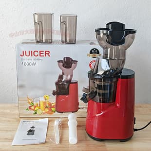 Slow Juicer Large Diameter Juicer Pulp-Separating Juice Extractor Ice Cream Shake Maker