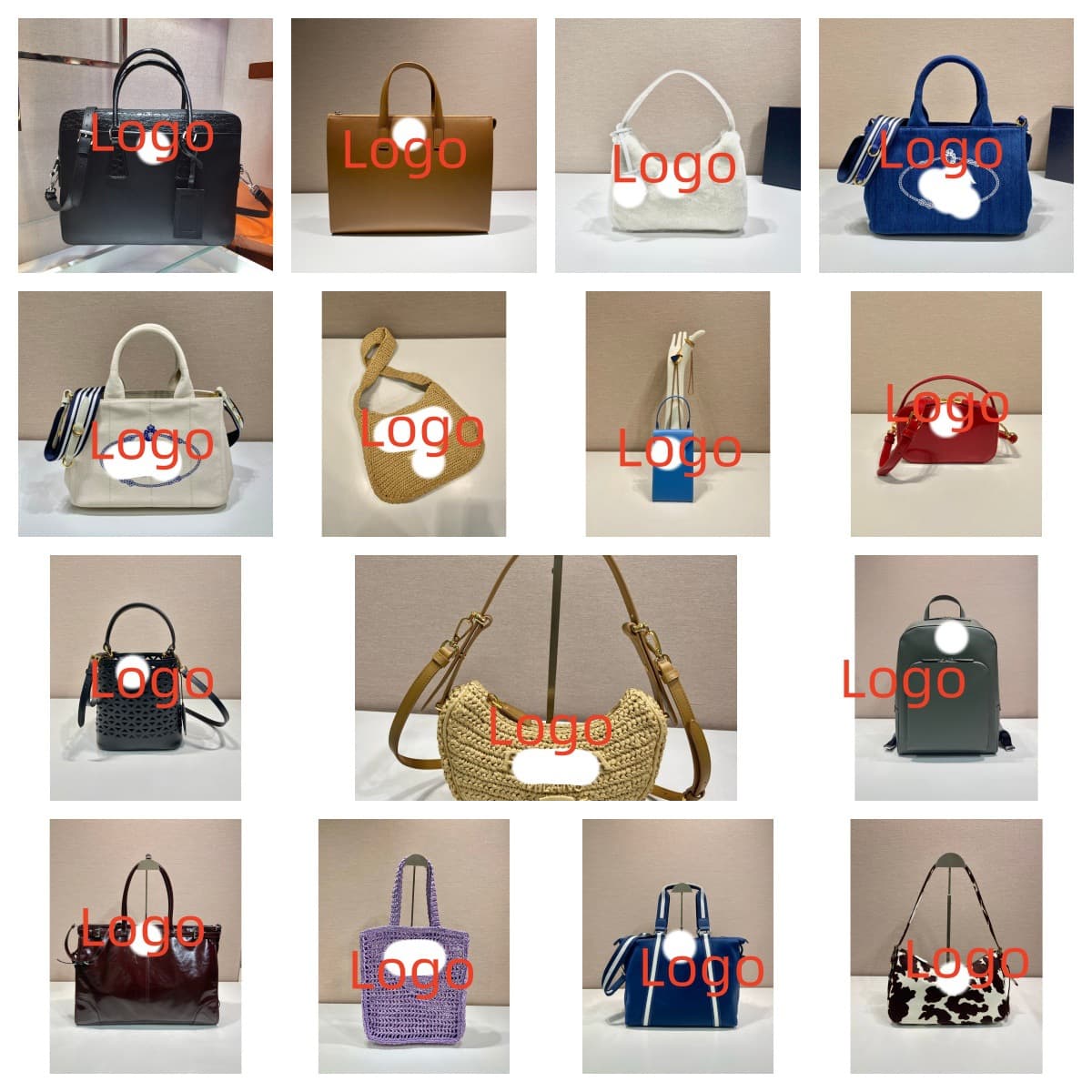 Guangzhou Cross-Border Direct Supply Crossbody Bag Canvas Bag Shopping Bag CF Bag All-Steel Hardware Gold Ball Bag Hobo Bag Tote Bag
