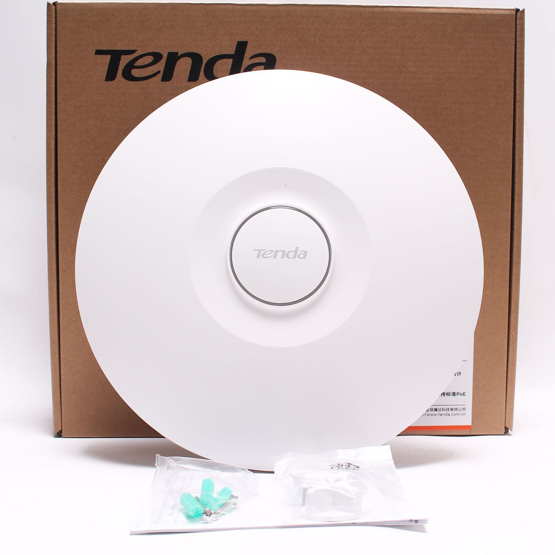 Tenda i29 AX3000 WiFi 6 Ceiling-Mount High-Coverage Router Gigabit High-Power Enterprise Hotel POE