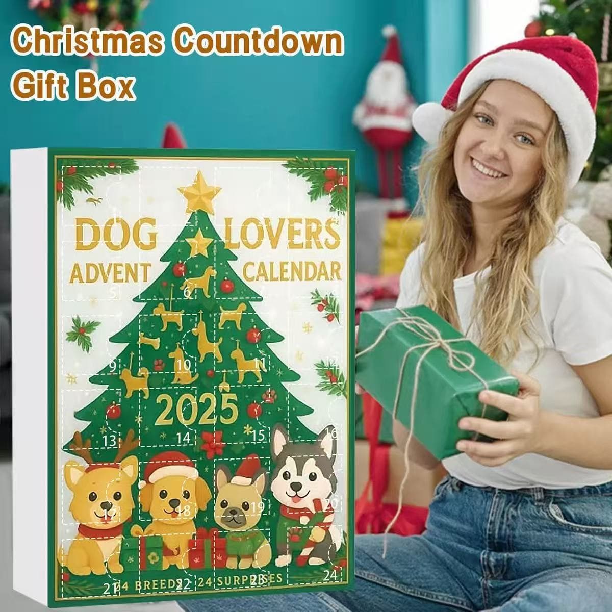 Cross-border Dog Lovers Advent Calendar Christmas Blind Box Christmas Tree Ornament