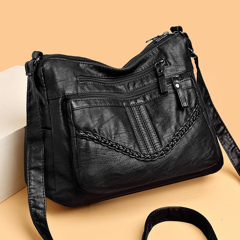 2025 New Mom Bag Fashionable Versatile Women's Crossbody Bag Multi-layer Large Capacity Women's Bag for Middle-aged and Elderly Ladies
