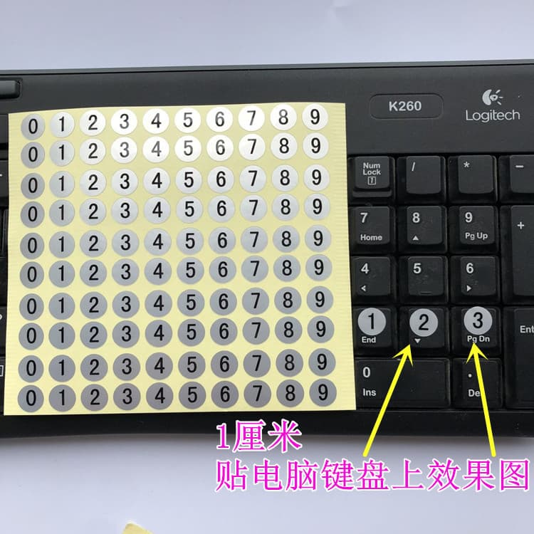 Mark 0-9 natural digit number waterproof sticker number QC number sticker 100 sticker price each