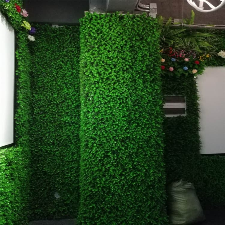 Artificial turf simulated plant wall decoration balcony background floral wall hanging green plant wall plastic artificial fake turf