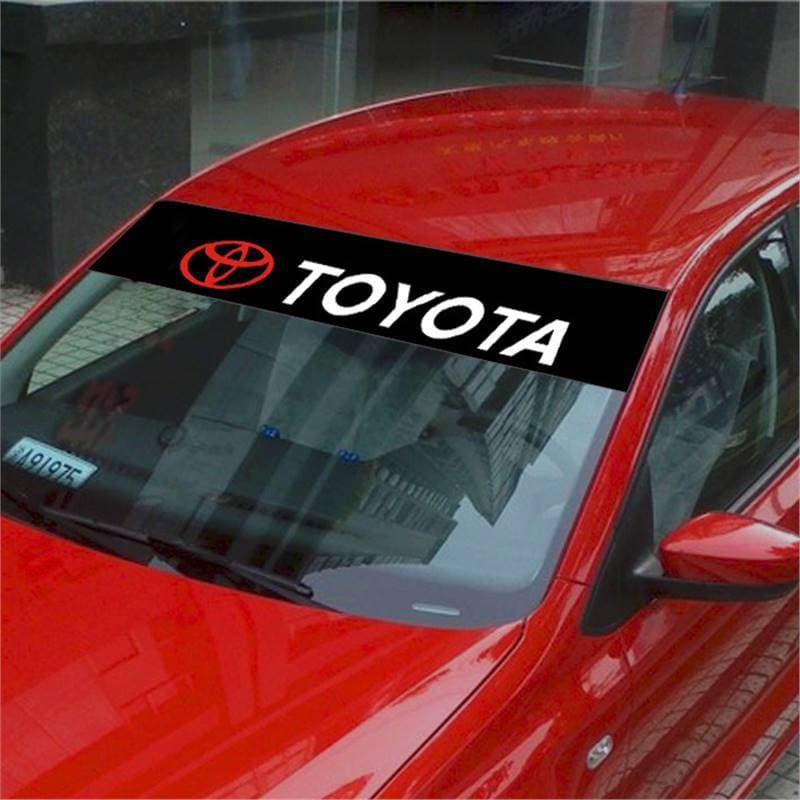 Suitable for Toyota Car Decoration Front Sticker Rear Sticker Reflective Car Sticker Front Windshield Sticker Car