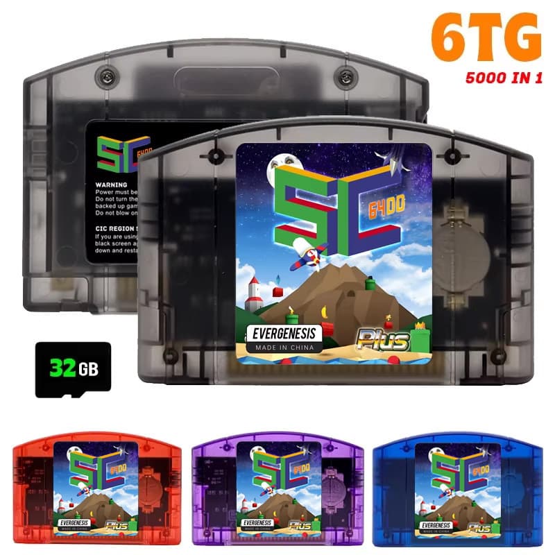 Cross-border Retro SC64 Game Cartridge for Nintendo N64 Video Game Console N64 Flash Cartridge Wholesale