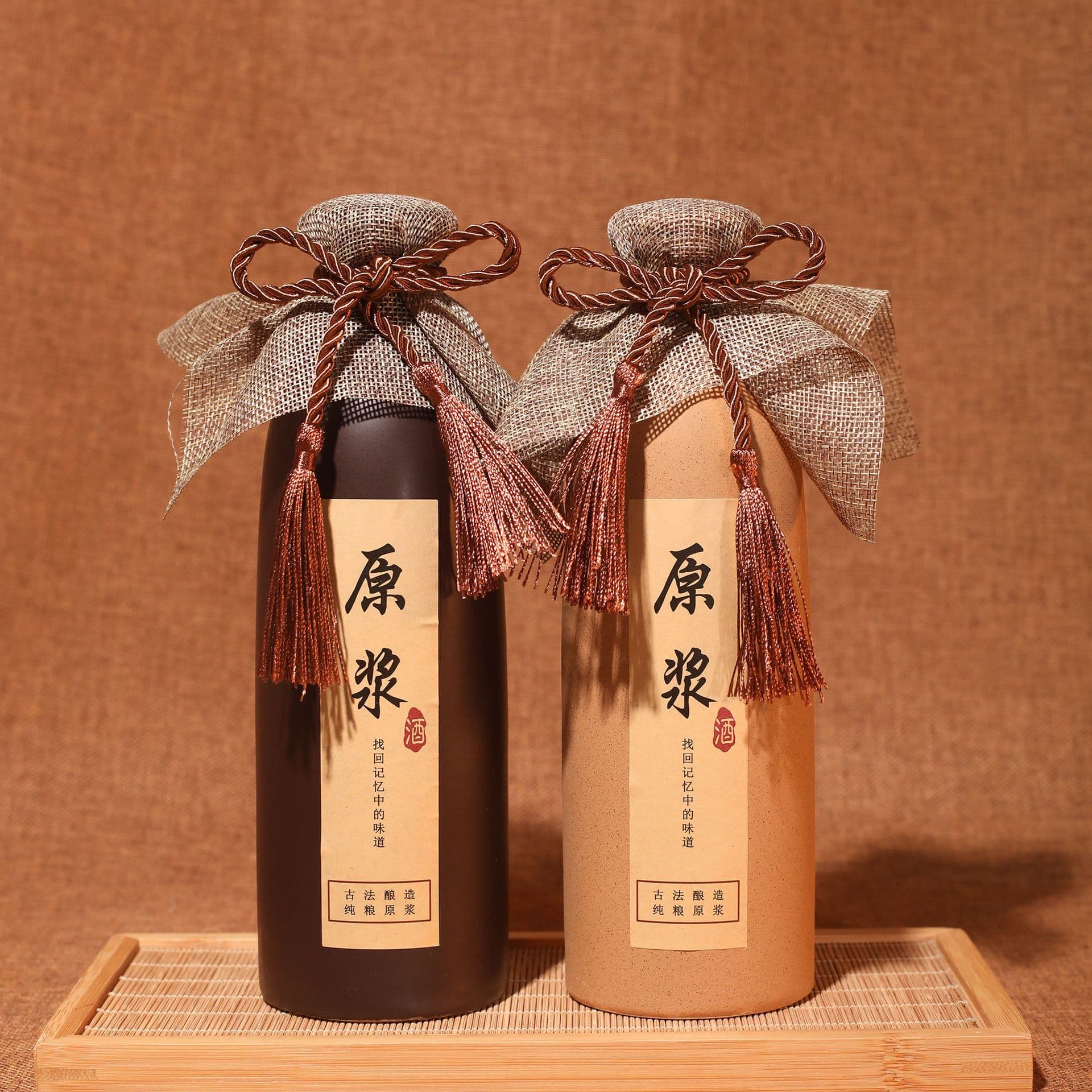 1 Jin Ceramic Wine Bottle Empty Bottle Wine Jar Bulk Antique Bottle Sealed Liquor Set White Wine Jar