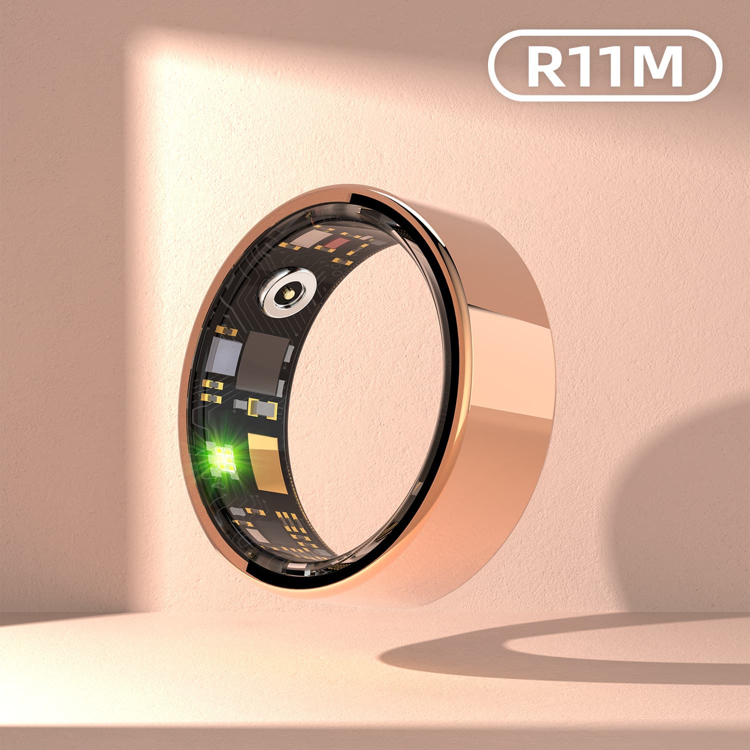 Cross-border smart ring with cutting-edge technology: Bluetooth blood oxygen, heart rate, and blood pressure monitoring; unisex waterproof ring.