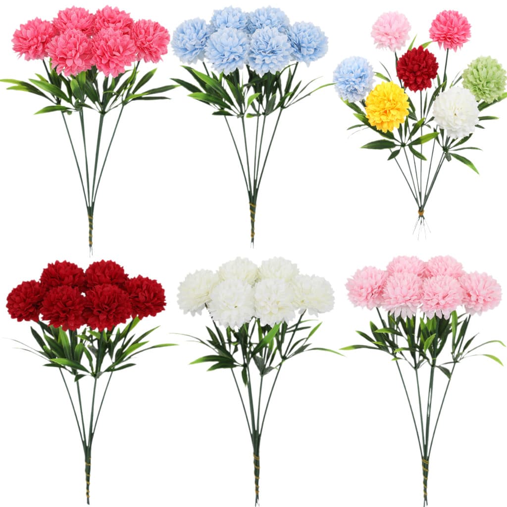 Simulated flowers dandelion hyacinth pingpong chrysanthemum hydrangea home decoration wedding flowers artificial flower arrangement wholesale